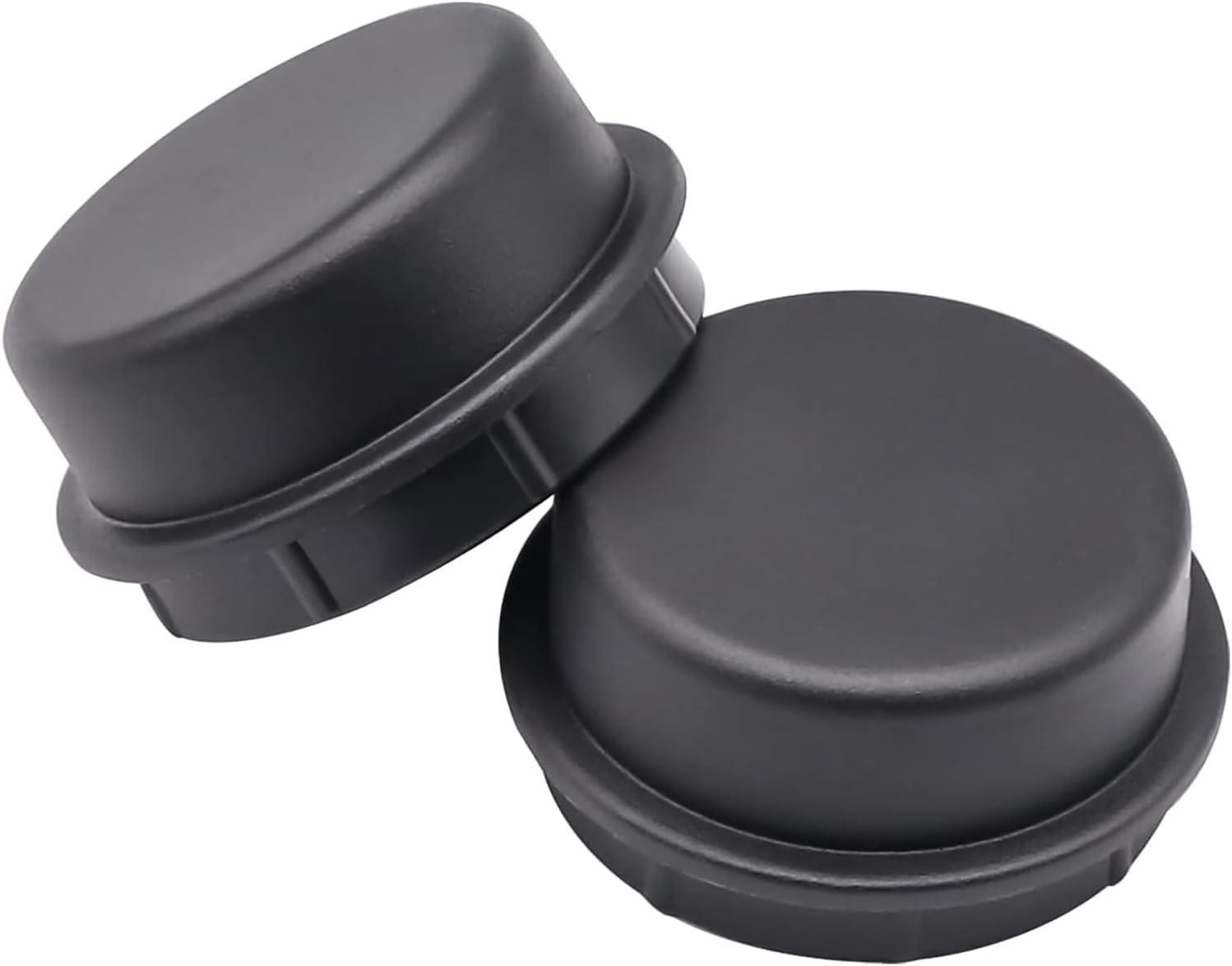 Golf Cart 2Pcs Front Hub Dust Cap Cover-Plastic Fits Club Car 2003-Up black