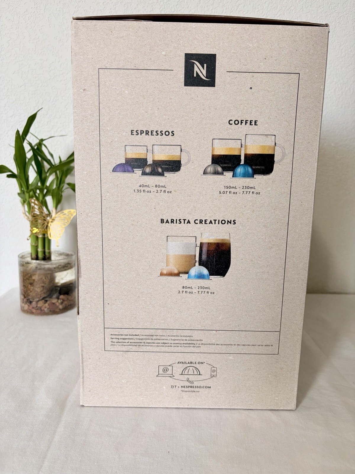 Nespresso Vertuo Plus Capsule Coffee Machine, Black, 12 Capsule Capacity