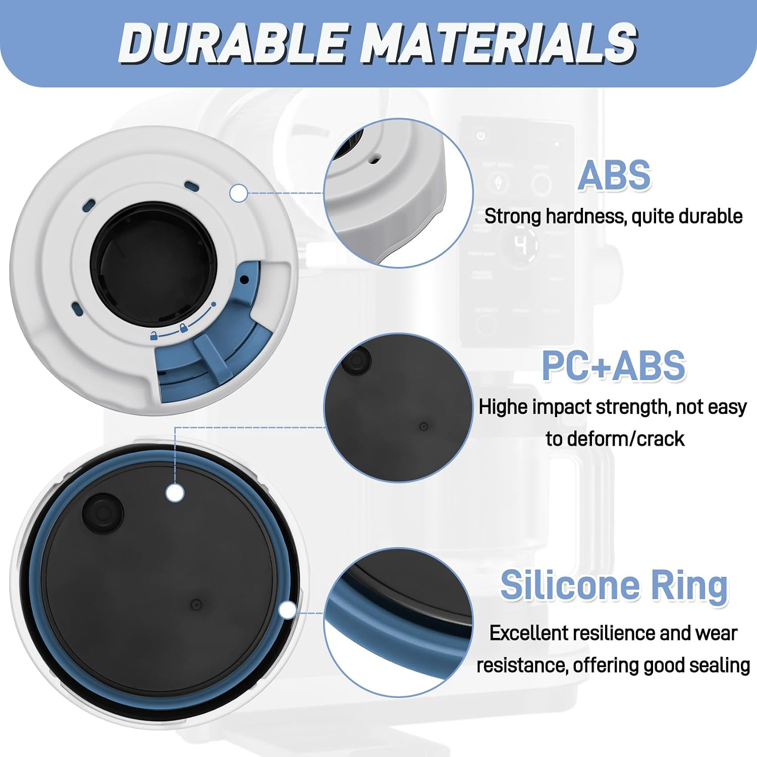 NANOBABY Dispense Lid and Press Assembly Replacement Compatible with Ninja