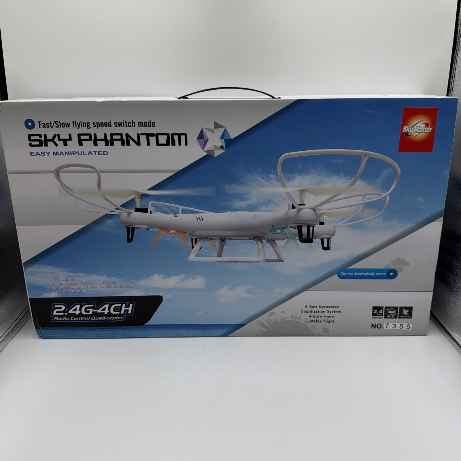2.4G-4CH Sky Master Quadcopter Remote Control Drone Sky Phantom NEW Open Box