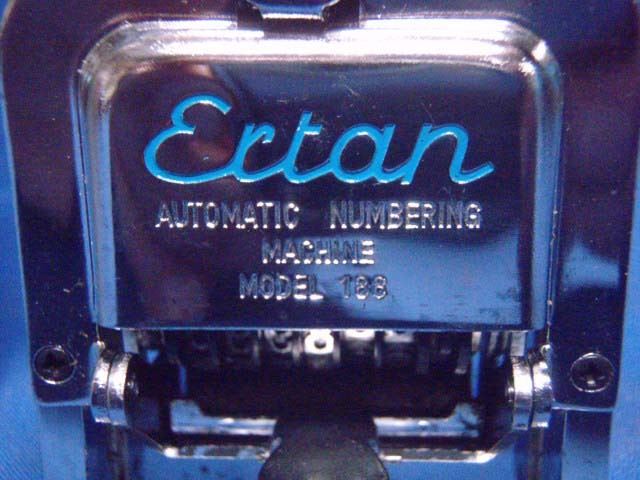 ERTAN AUTOMATIC NUMBERING MACHINE MODEL 188
