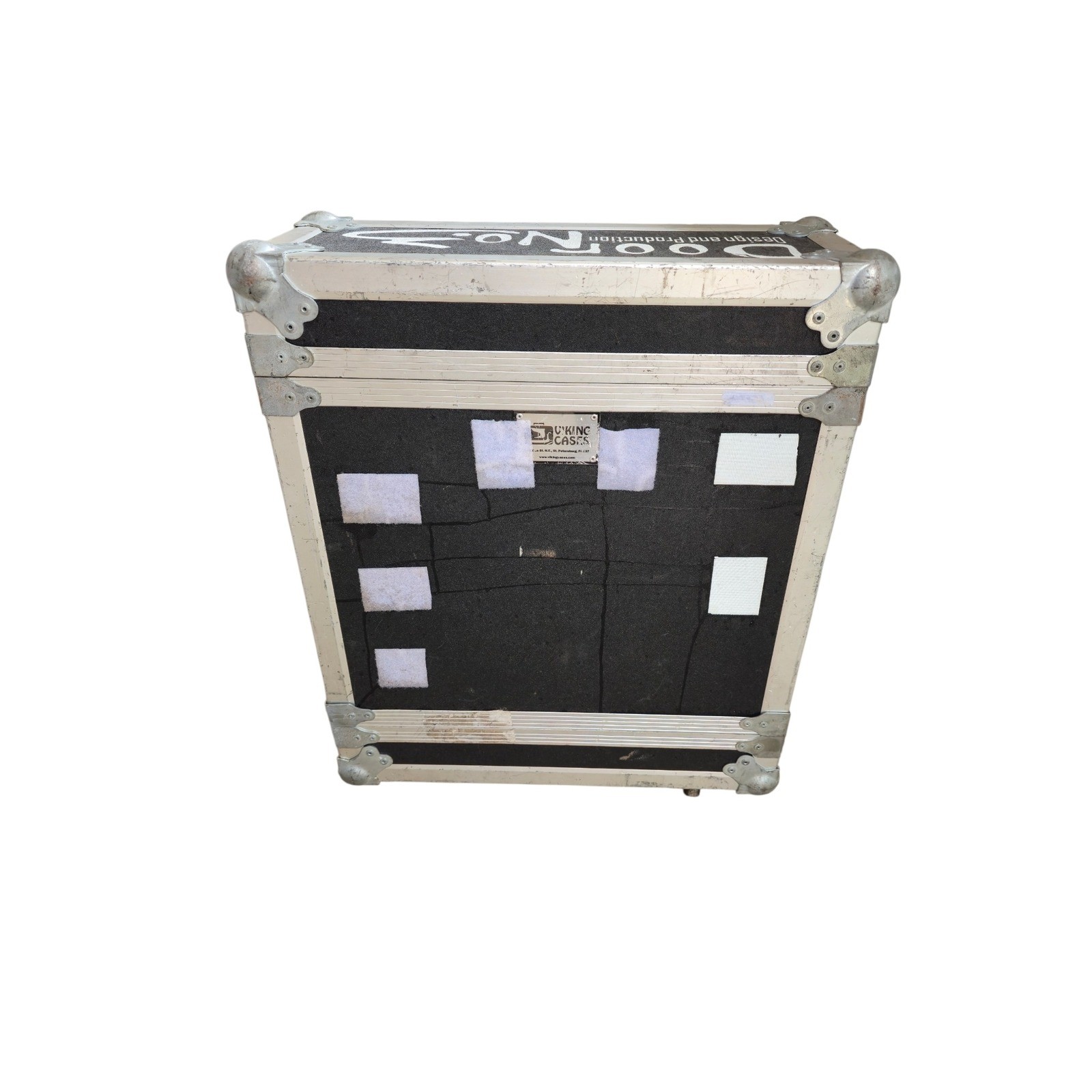 Viking Cases Rolling Road Case Heavy Duty Rack Flight Case with Casters Black