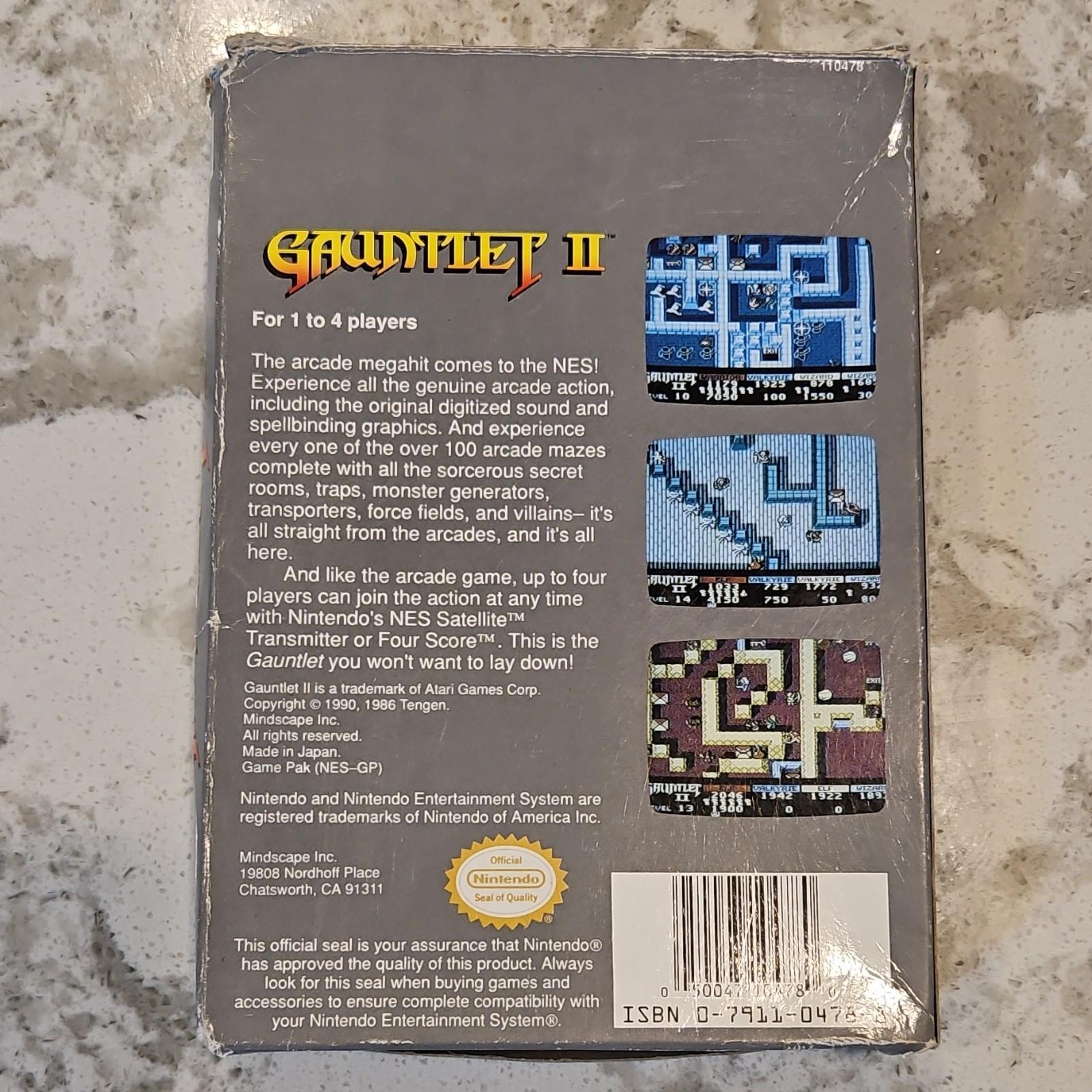 Nintendo Gauntlet II NES - Original Cartridge Case Game Box (empty box)