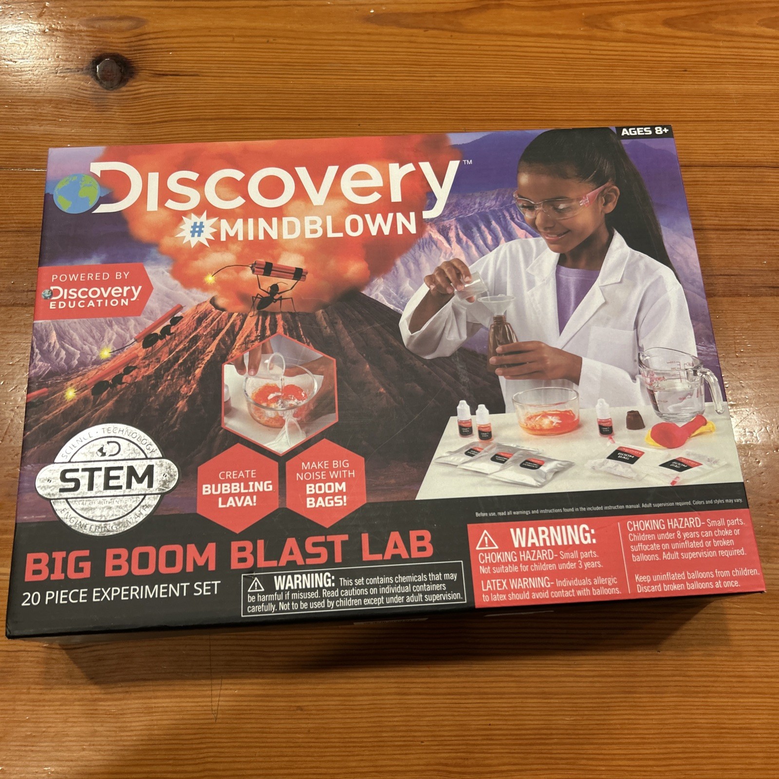 20 Piece Science Experiment Set~Big Boom Blast Lab~Discovery Mindblown Brand New