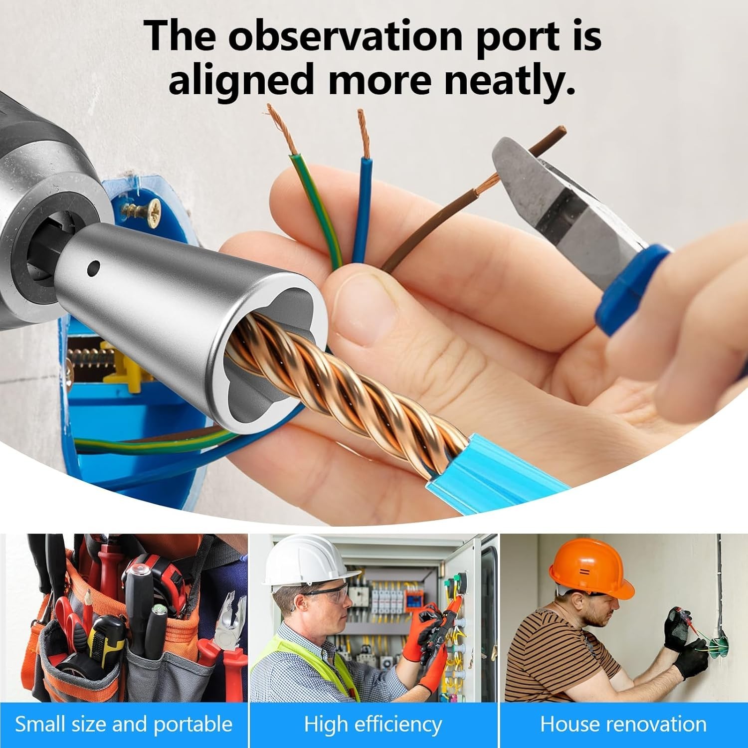 Electric Wire Twister Tool Ergonomic Design for Improved Wiring Efficiency
