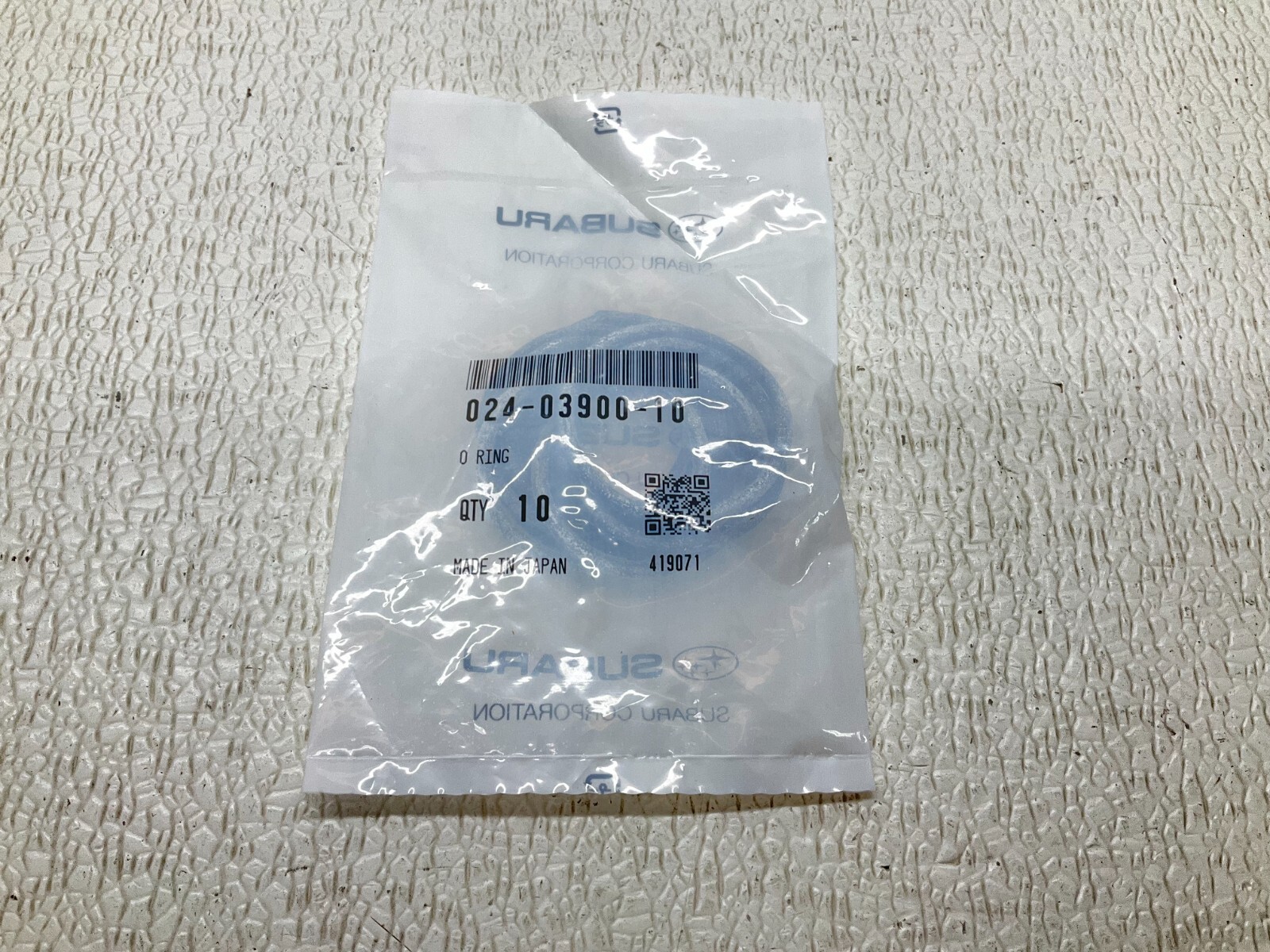 Subaru 024-03900-10 O Ring 0240390010 Bag of 10 New (TSC)