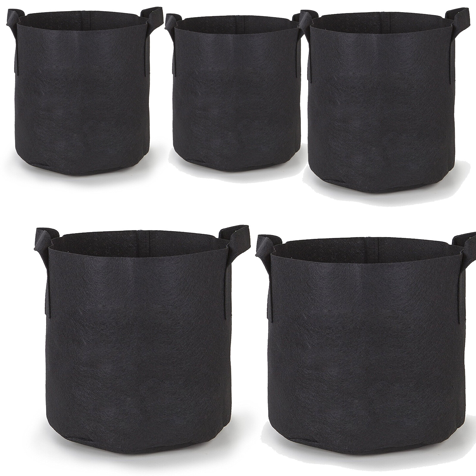 Lot 50 x 7 Gallon Grow Bags Aeration Fabric Pot Planter Root Growing Soil pots