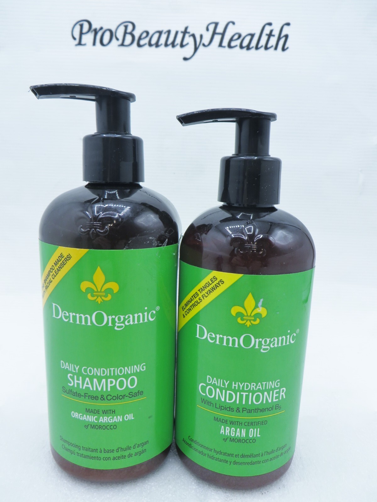 Dermorganic Argan Oil Shampoo 12 oz &  Conditioner 10 oz Duo!