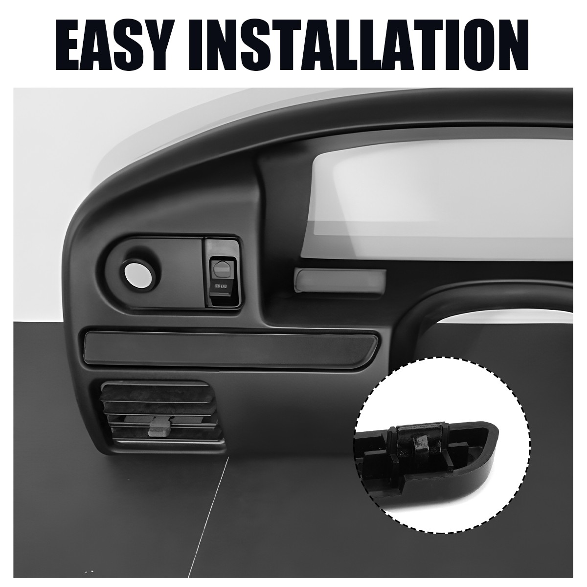 For 1992-1997 Ford F150 F250 F350 Bronco Dash Panel Insert Bezel Trim Left Right