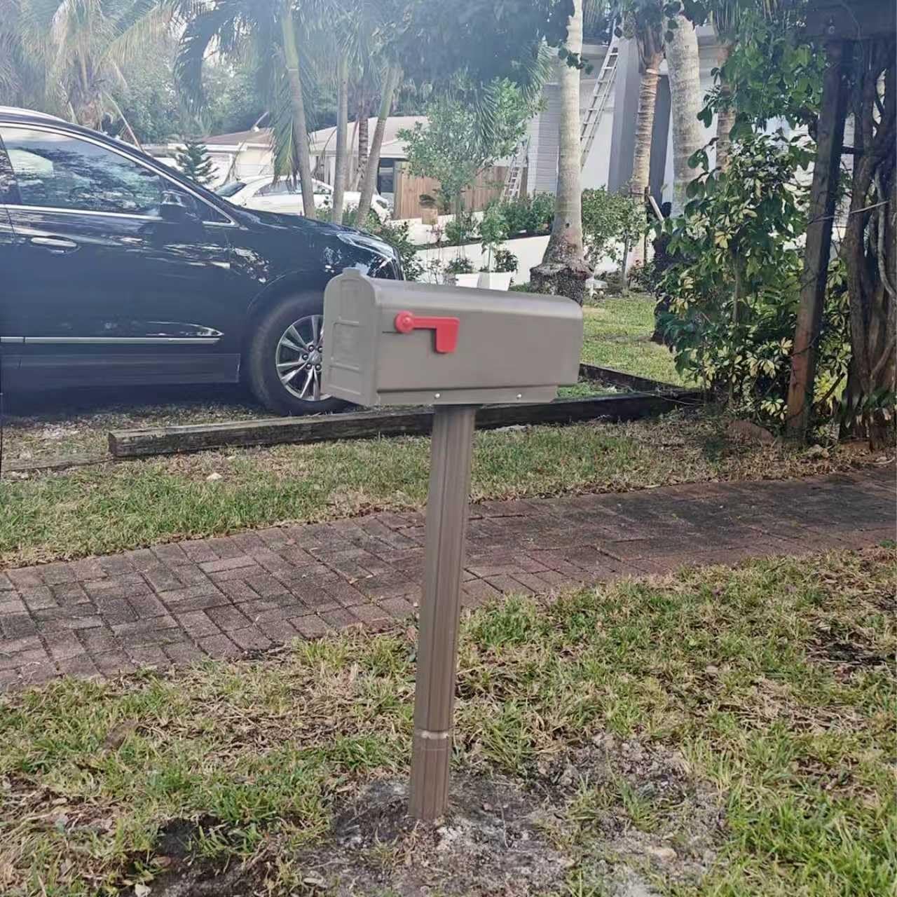 Mailbox Mounting Bracket, Heavy-Duty Plate for Post Mount Mailboxes Compatibl...