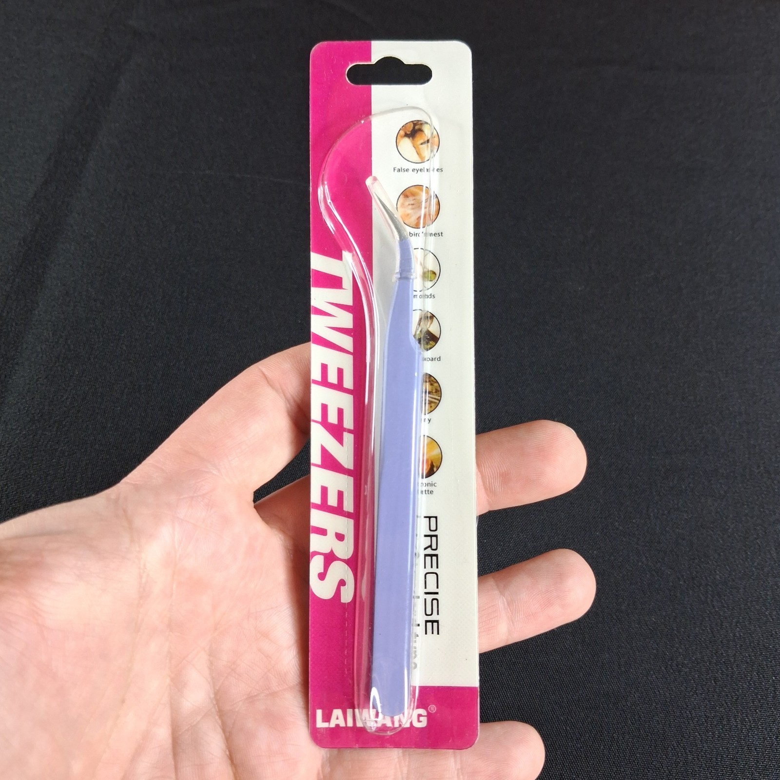 LAIWANG Precision Tweezers Straight & Curved Electronics Crafting Eyelashes