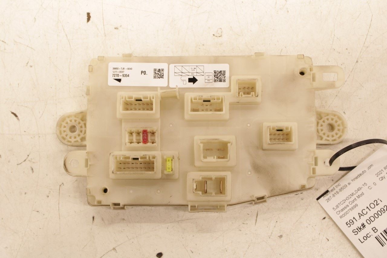 2019-2021 Acura RDX SH-AWD Power Distribution Control Module BCM 38850-TJB-A040
