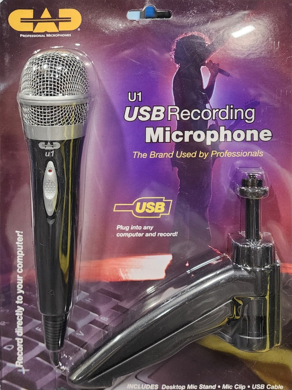 NEW SEALED***CAD Audio USB U1 Dynamic Recording Microphone NIB Fast Shipping