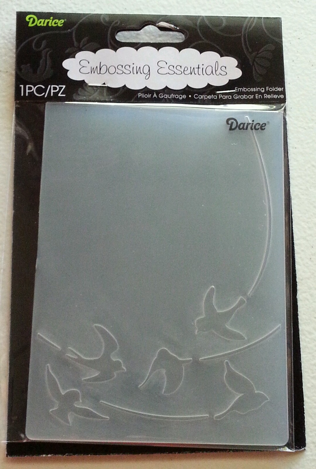 DARICE EMBOSSING FOLDER - BIRDS IN FLIGHT - 4.25" X 5.75" - 1218-109 CARD MAKING