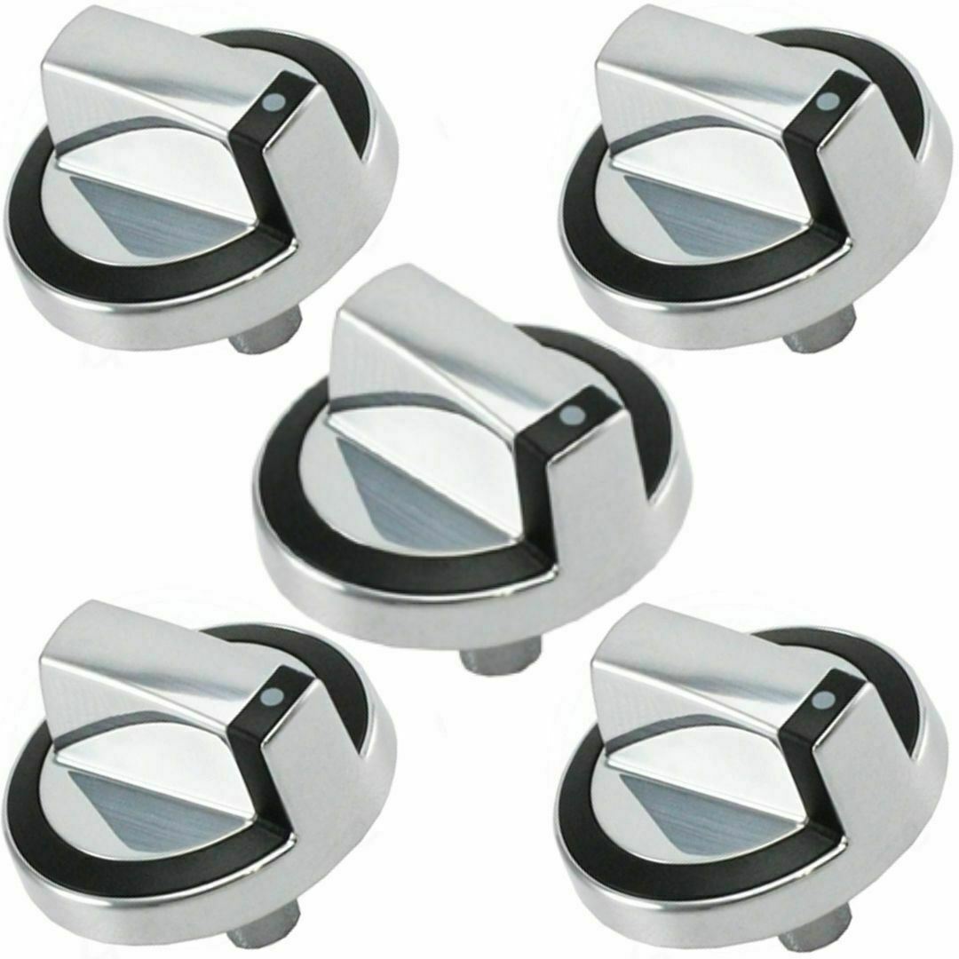 5 Pack Range Control Knob AP6018699 for Whirlpool G7CG3064XS00 G7CG3665XS00 NEW