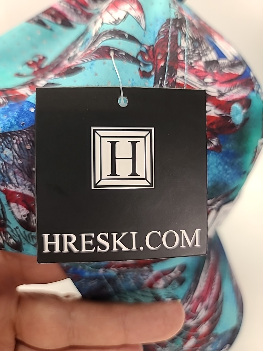 HRESKI Golf Hat ~ Eagle , Adjustable Strapback Breathable Lightweight Adult Sz