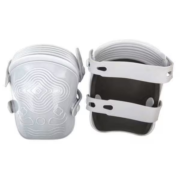 Knee Pad, Non-marring, Foam Pad, Plastic Cap, Button and Loop Closure, 2 Straps,