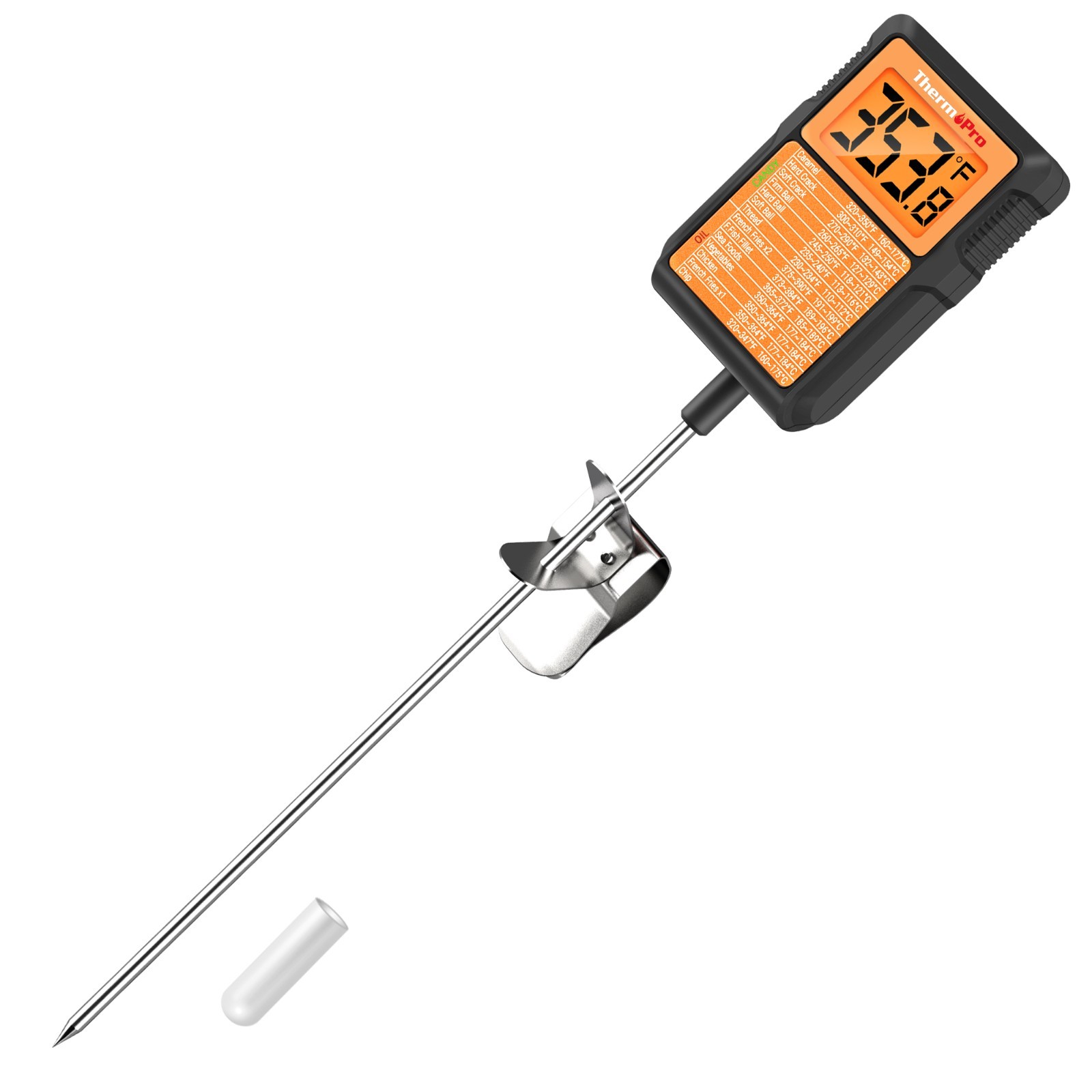 TempPro TP510W Waterproof Instant-Read Food Thermometer with 10" Probe for BBQ