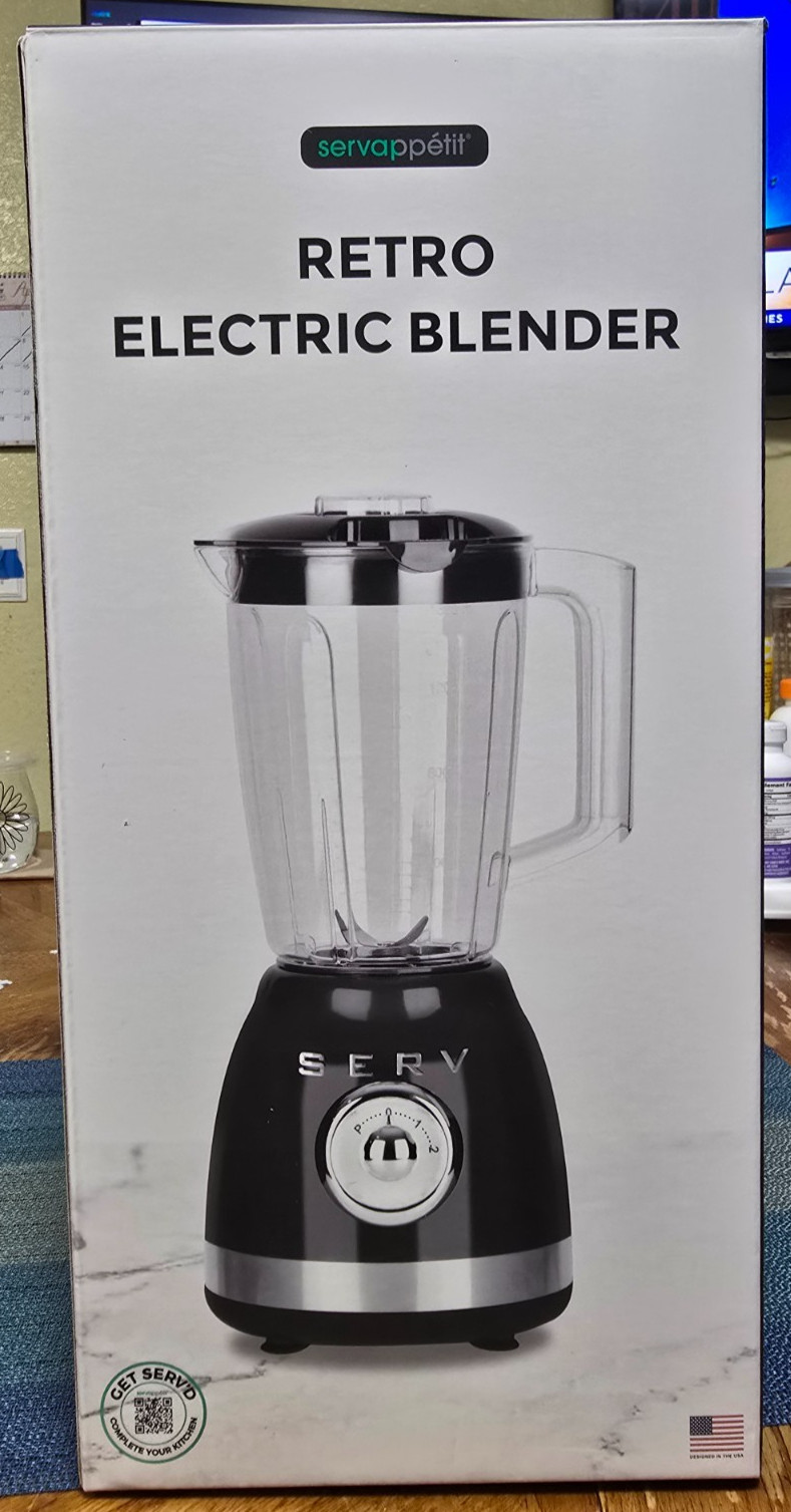 Servappetit Retro Electric Blender Black