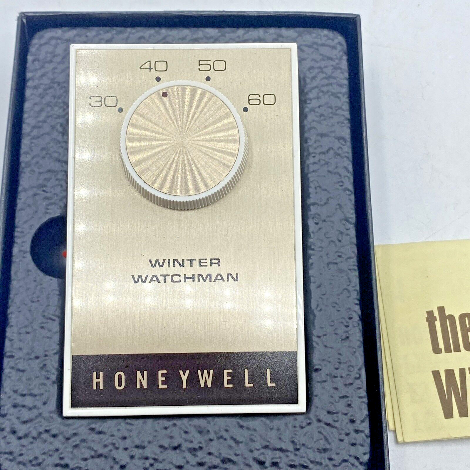 Vintage Honeywell Winter Watchman Single Lamp Thermostat Auto Shut Off S483B1002