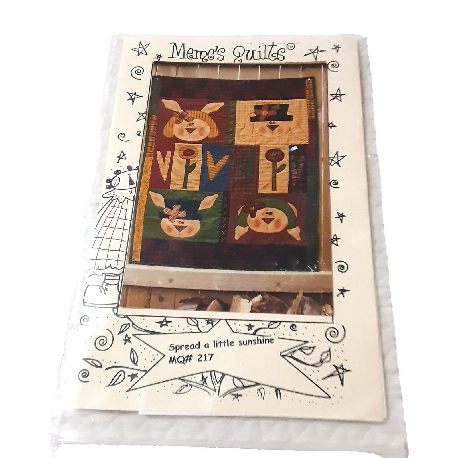 Meme's Quilts Spread A little sunshine quilt pattern #217 2001