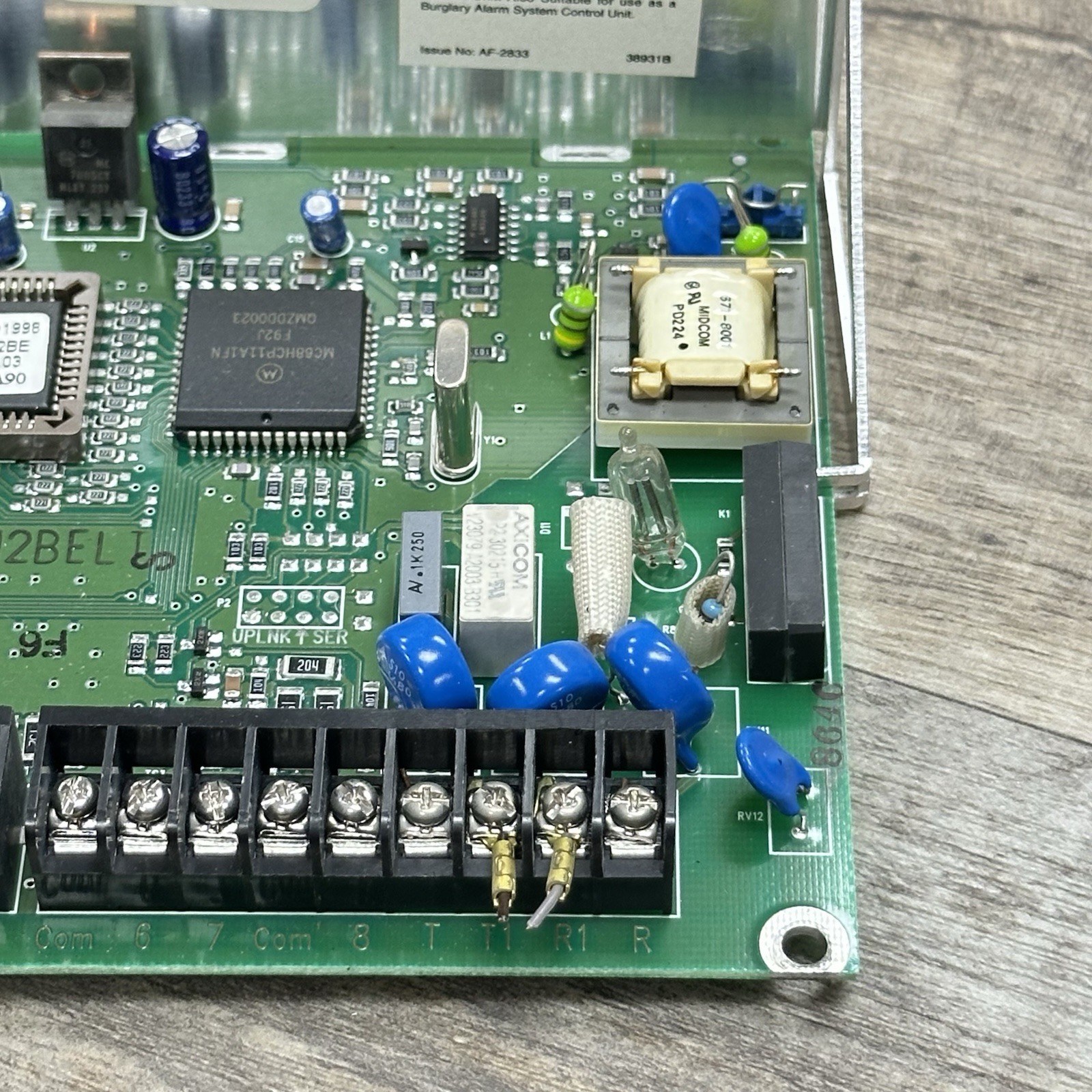 BOSCH RADIONICS D2212BE Security Alarm Panel Board - Working Pull