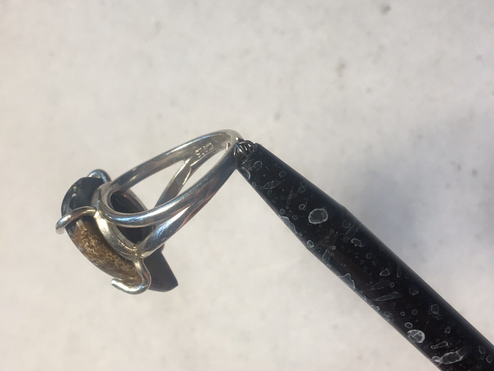 Size 7 Sterling Silver Pietersite Ring