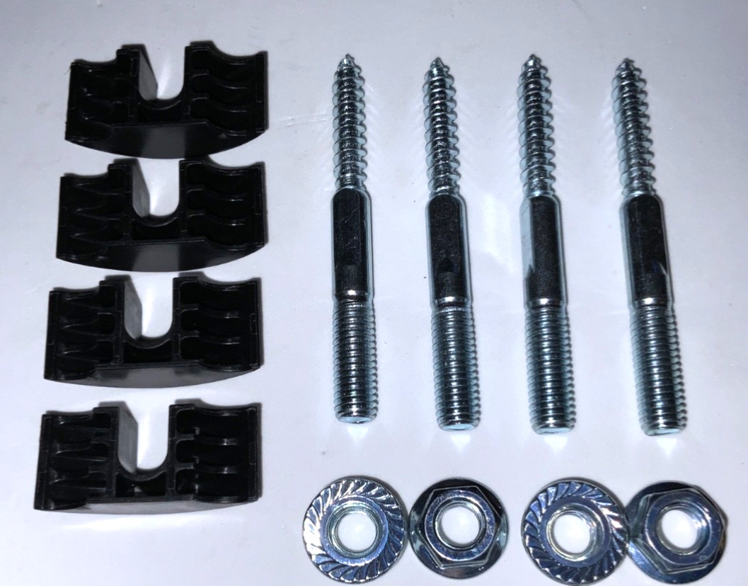 IKEA Double-threaded screws w/nuts for MALM Bed Frame 4 x 122998 +114254 +114334