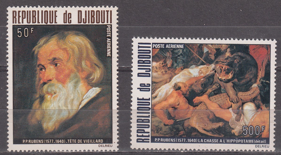 W DJIBOUTI C113-C114 RUBENS PAINTINGS