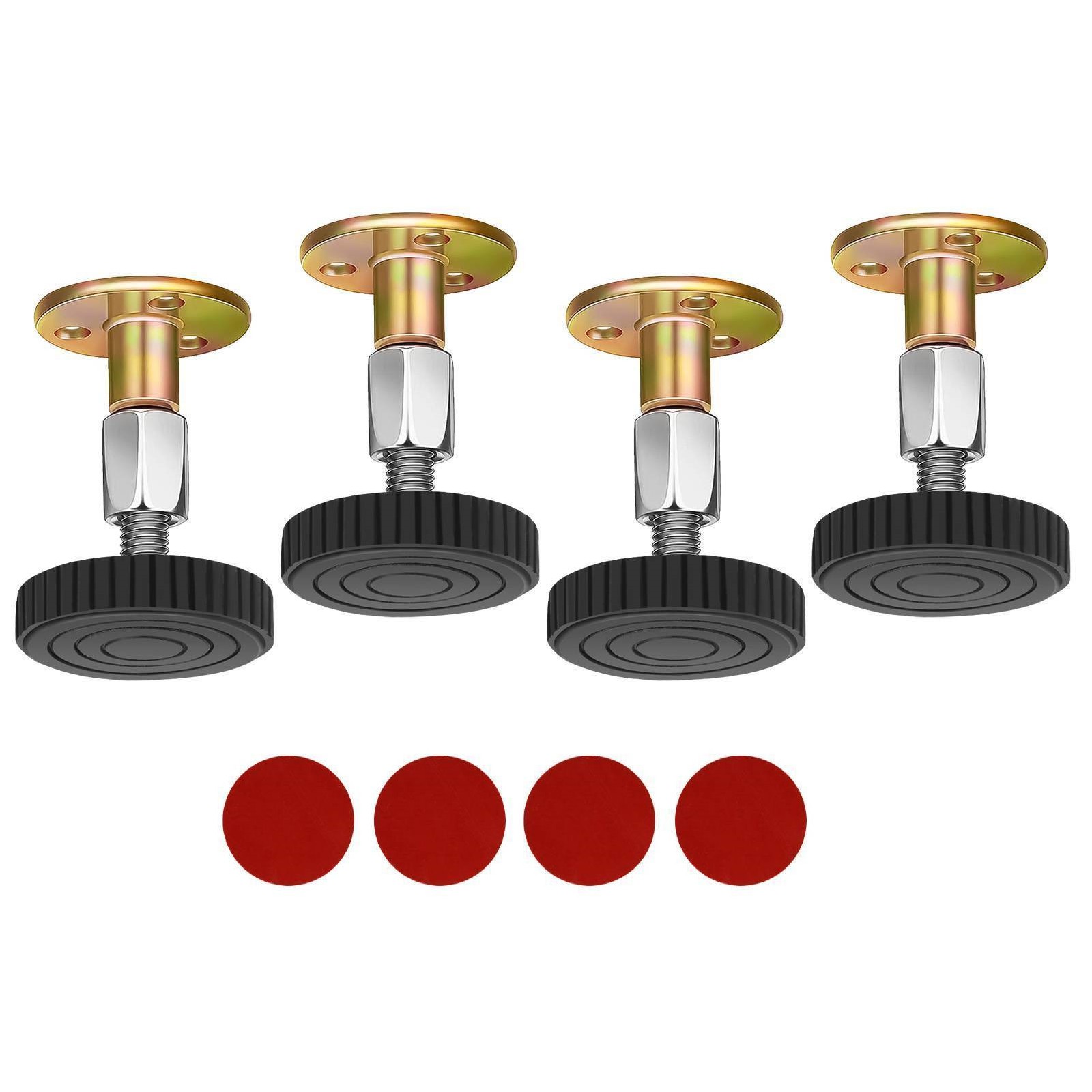 4Pcs Metal+EVA Threaded Bed Frame Anti-Shake Tool Adjustable Headboard Stopper