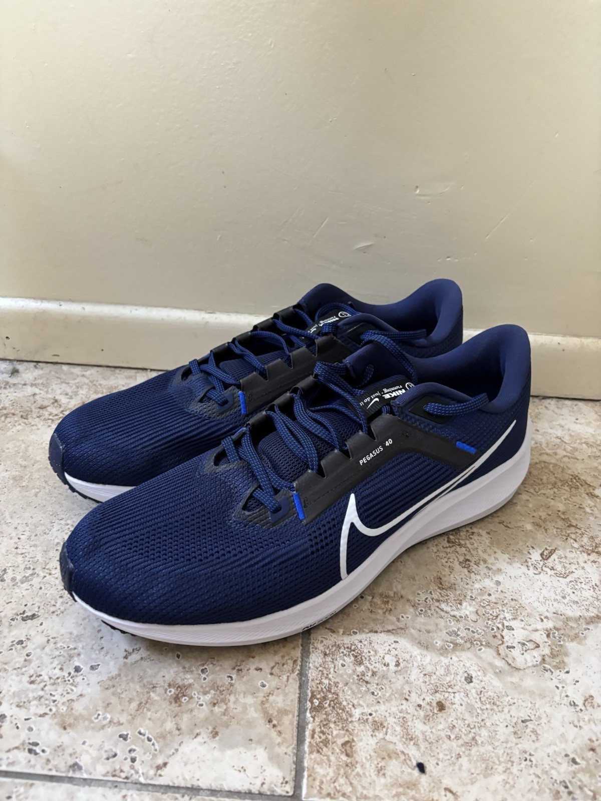 Nike Pegasus 40 Air Zoom Shoes Mens 16 Blue Running Sneakers DV3853-400