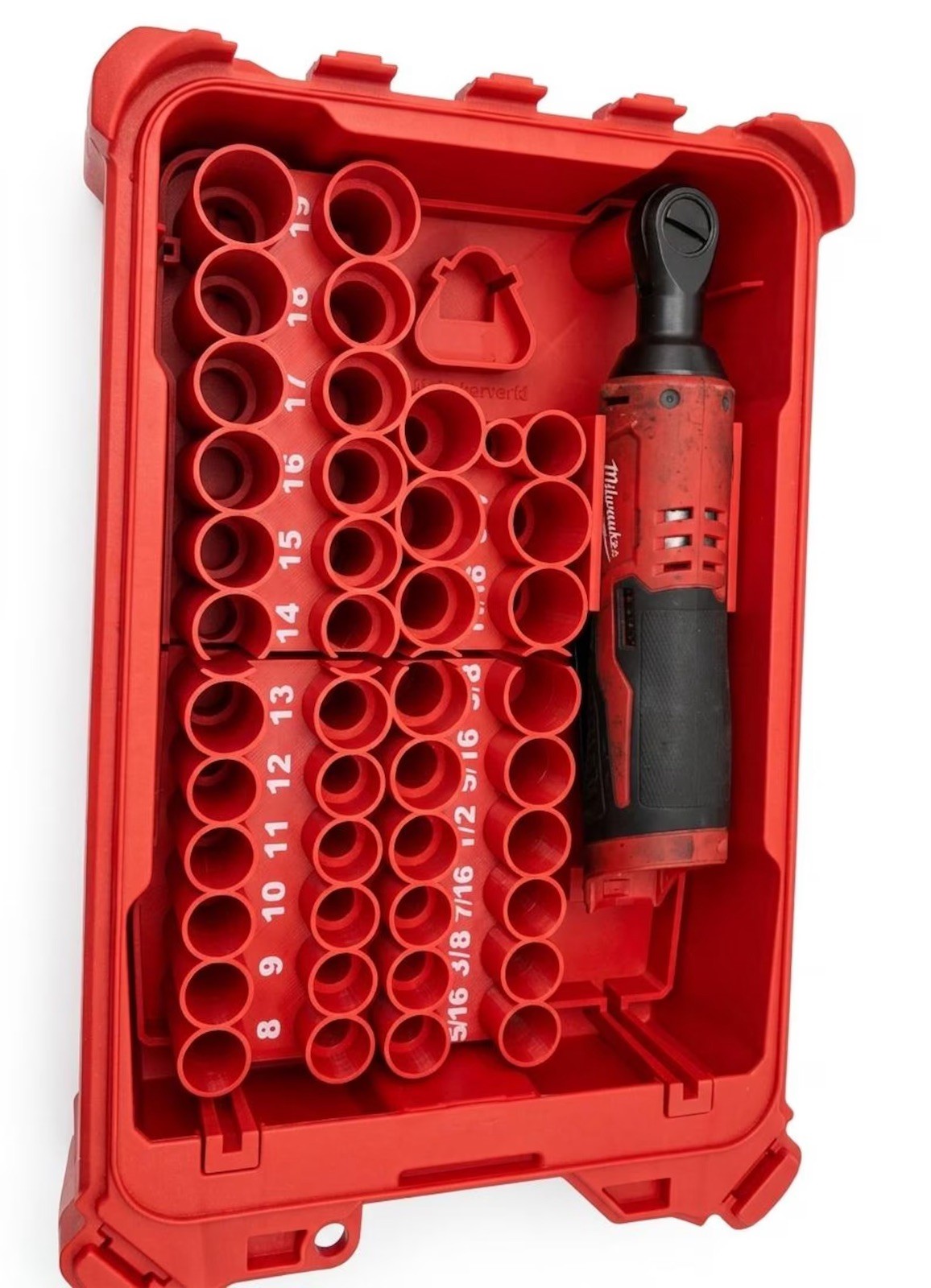 Insert for Milwaukee Packout M12 Ratchet & 43pc 3/8" Impact Socket Set