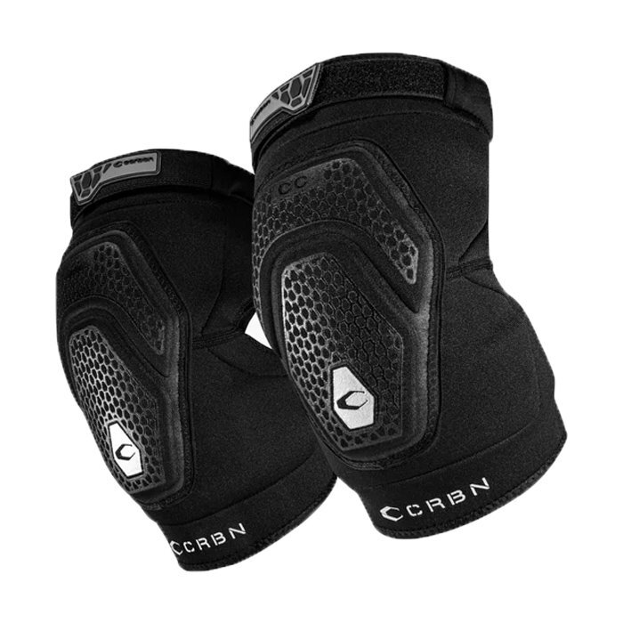 CRBN Carbon CC Paintball Knee Pads - Black - XL