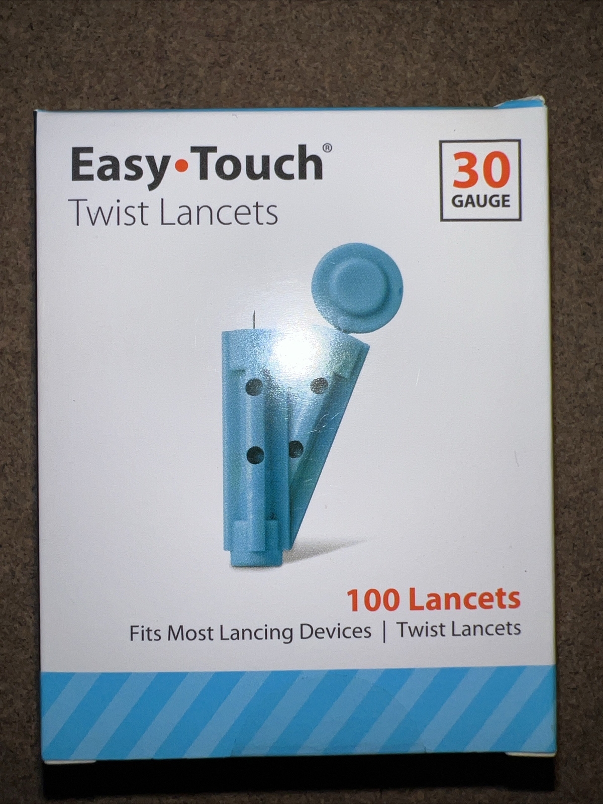 Easy Touch Twist Lancets New 100 Pcs Per Box Sealed
