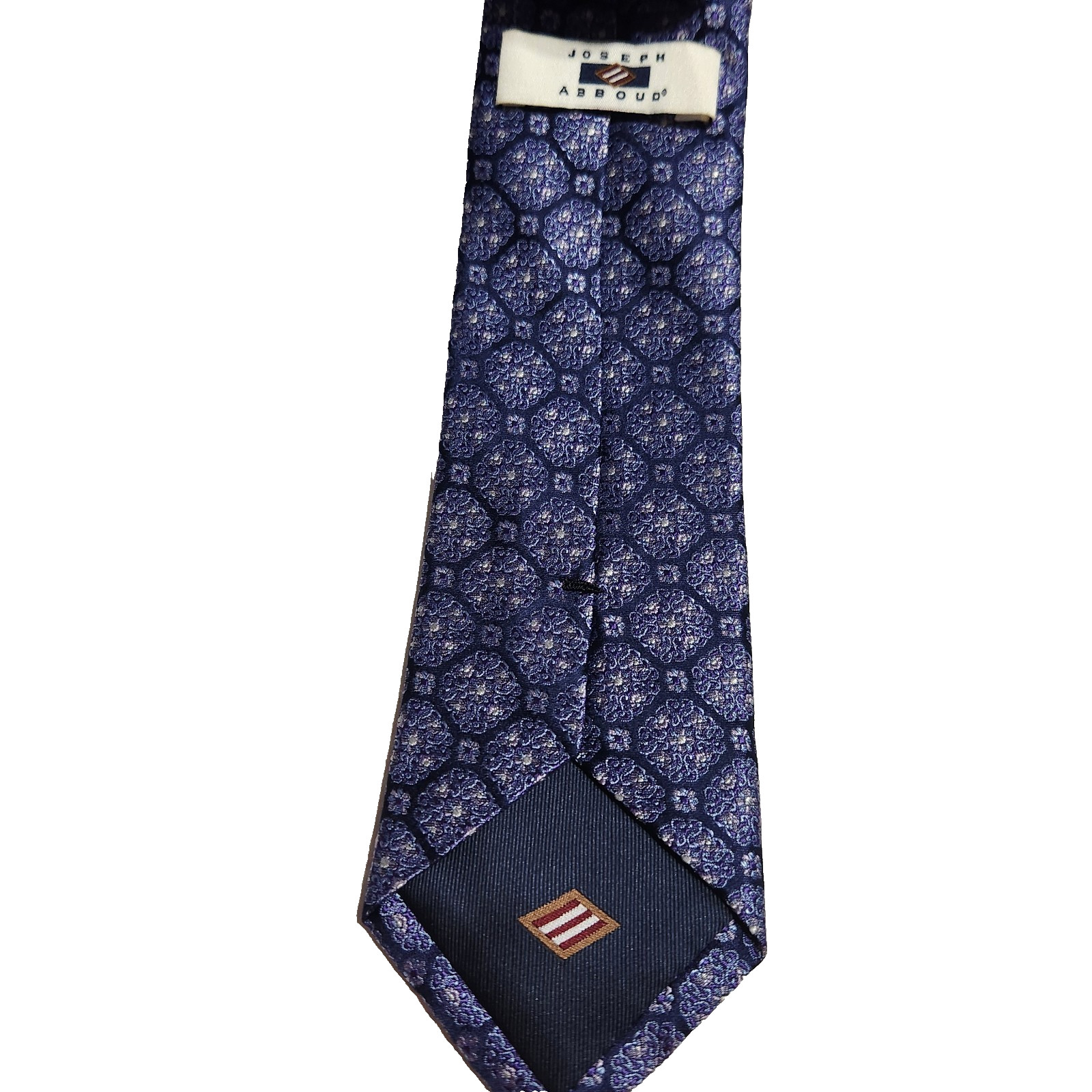 Joseph Abboud Men's 100% Silk Tie abstract blues EUC