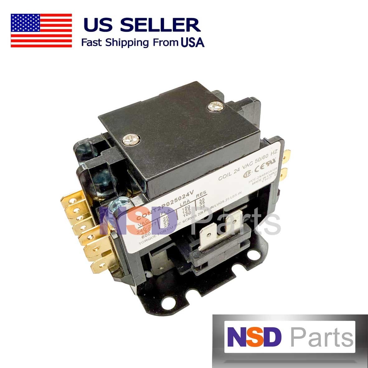 Re Janitrol Goodman Amana 24 volt Contactor Relay CONT2P025024VS CONT2P025024V