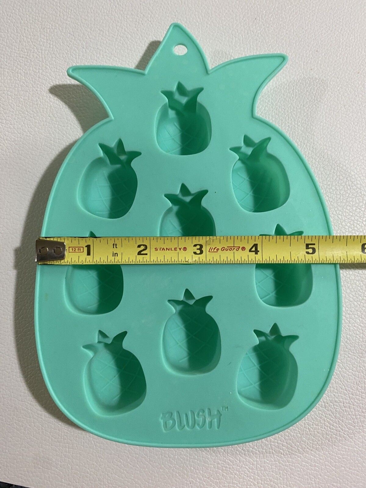Green Aqua Pineapple Shaped Silicone Ice Cube Tray/Mold