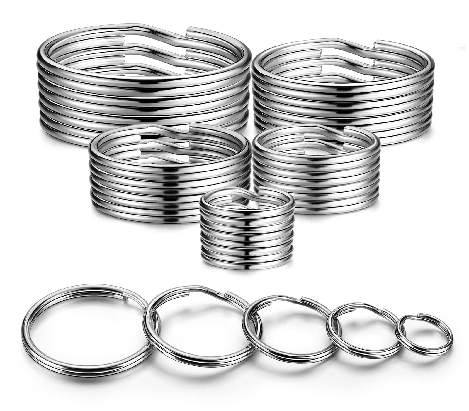 Llavero redondo con anillos divididos