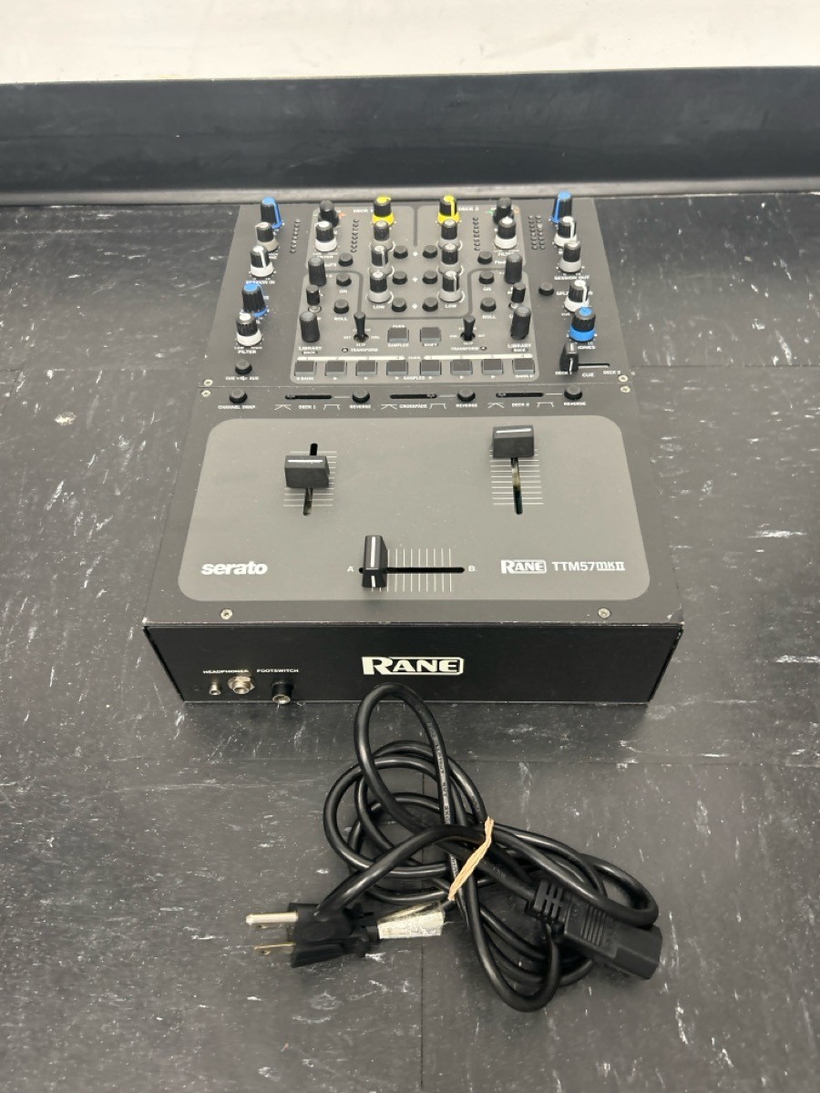 Rane TTM57SL Serato 2 Channel Scratch DJ Mixer w Power Cord Tested (EZ5002704)