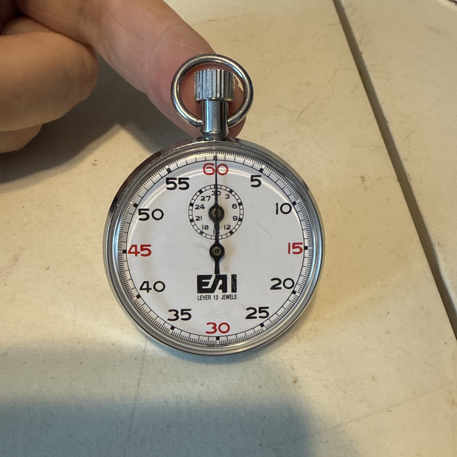 EAI lever 13 Jewels Stopwatch.