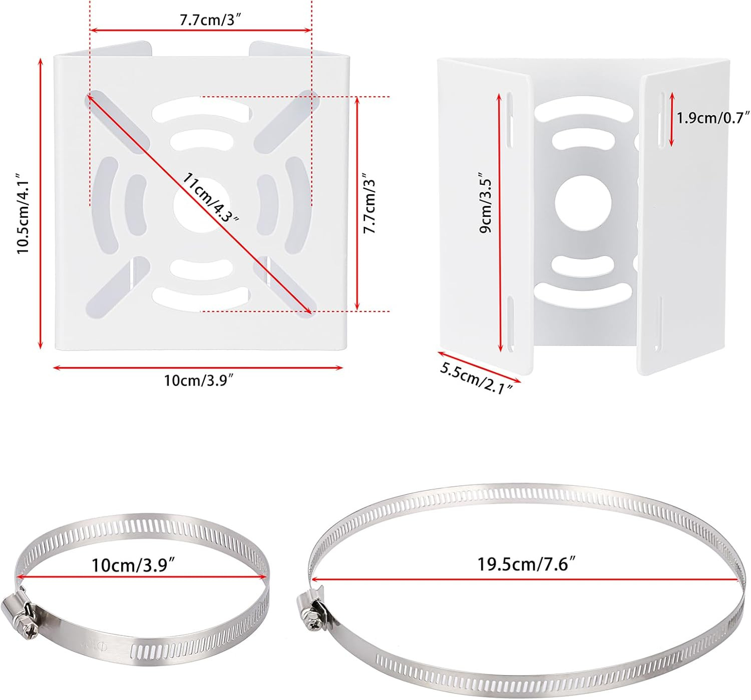 Camera Pole Mount Bracket Pole Mount Adapter Bracket for Pole Post,Universal Pol