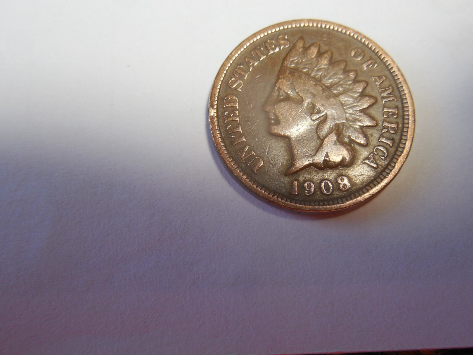 1908 Indian Head Penny about VG-F condition. Nice coin.  But you decide!!!!!!!!