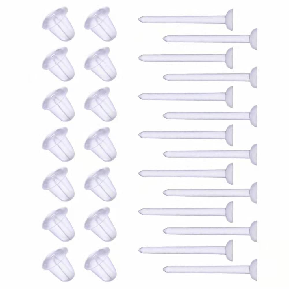 Plastic Earrings,Clear Earrings Clear Post Earring Posts and 200PCS-Flat 3mm