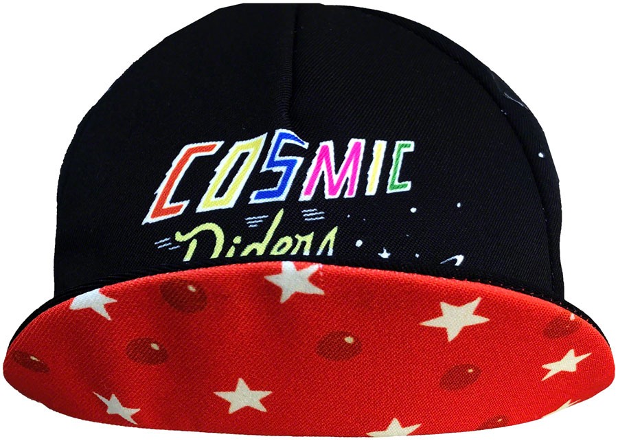 Cinelli Cycling Cap, Mora Art, Cosmic Riders, Black