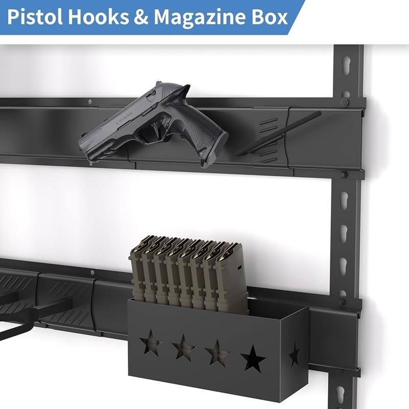 Adjustable Gun Wall Mount Rifles Handguns Tactical Gear & Accessories Storage US