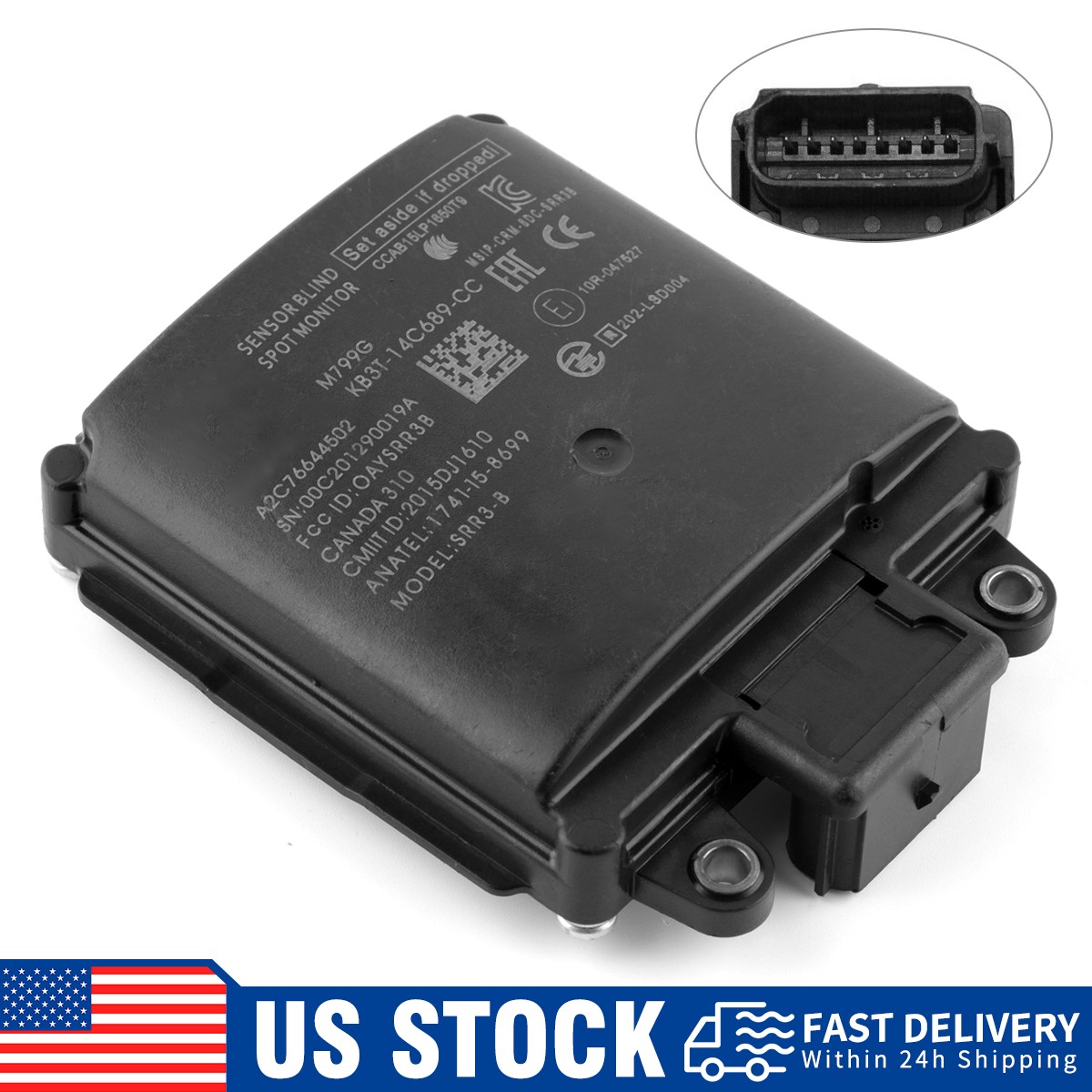 For Ford Ranger Transit Blind Spot Sensor KB3T14C689CC 2019-21 BSM Radar Module