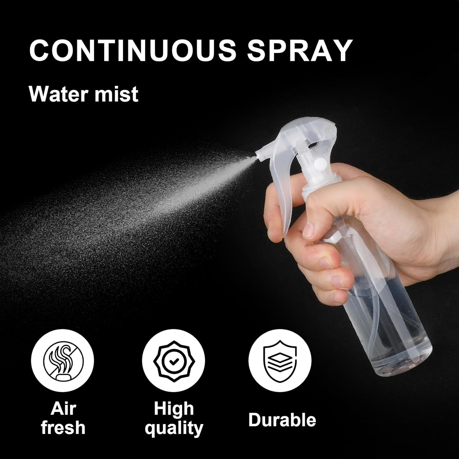 2 Pcs 100ml Small Spray Bottles Refillable Mist Container with Funnels and Label