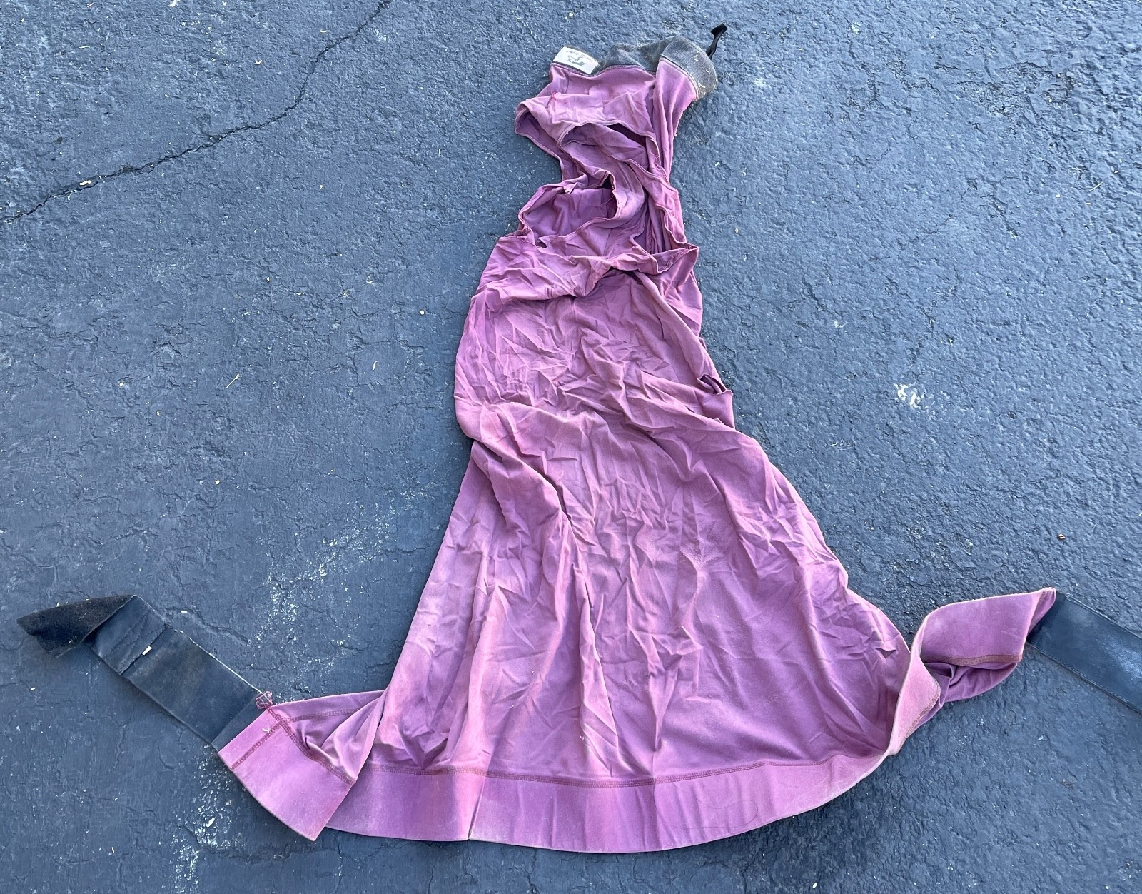 We-B-Stylin Pink Horse Hood Lycra Stretch Material FullFace Cover Worn Condition