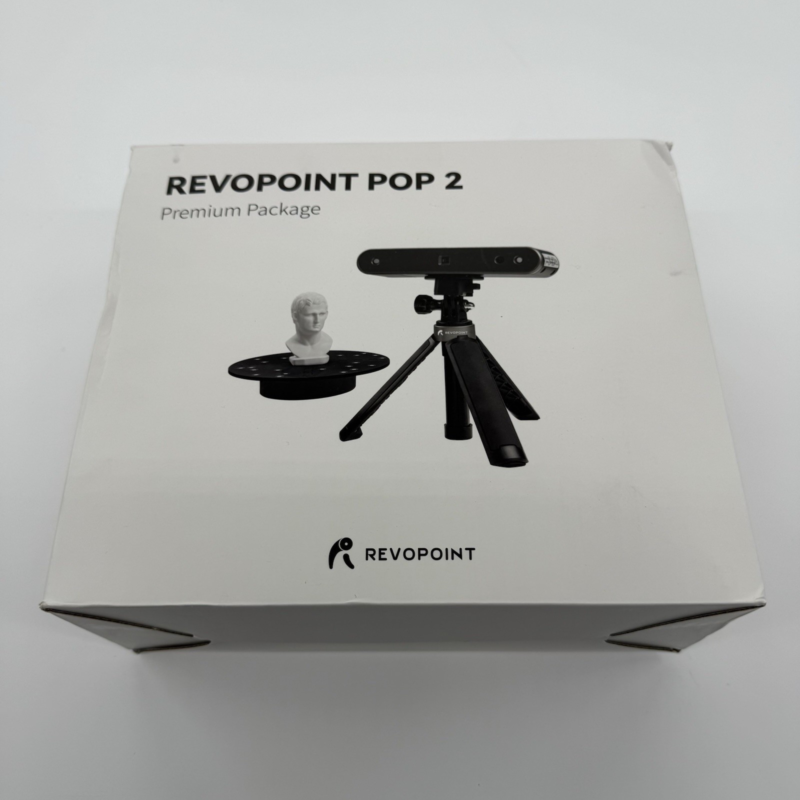 Revopoint POP 2 Premium 3D Scanner 0.05mm Precision, Turntable, & Stabilizer