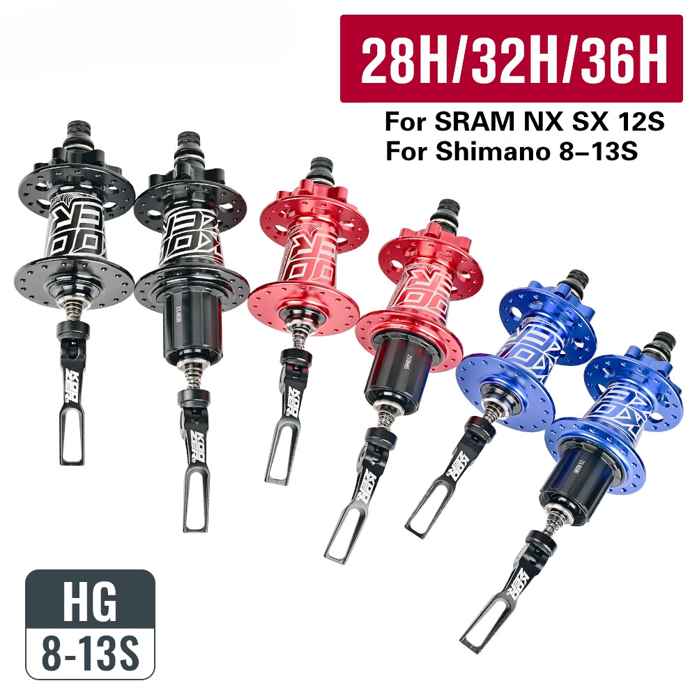 Bicycle Hub 6 Pawl 72T Noise Hub for HG 8 9 10 11 12 13 Speed 28/32/36Hole